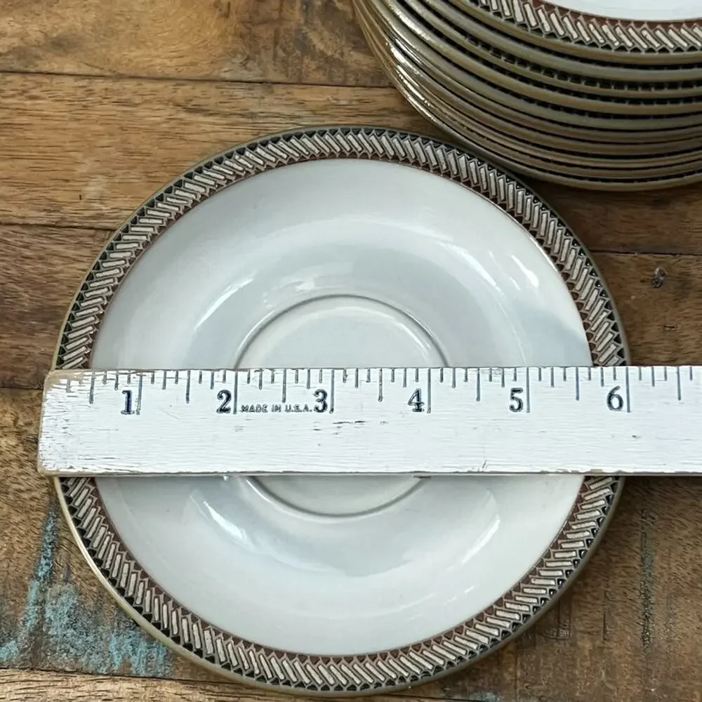 Denby Luxor Saucers Plates 6